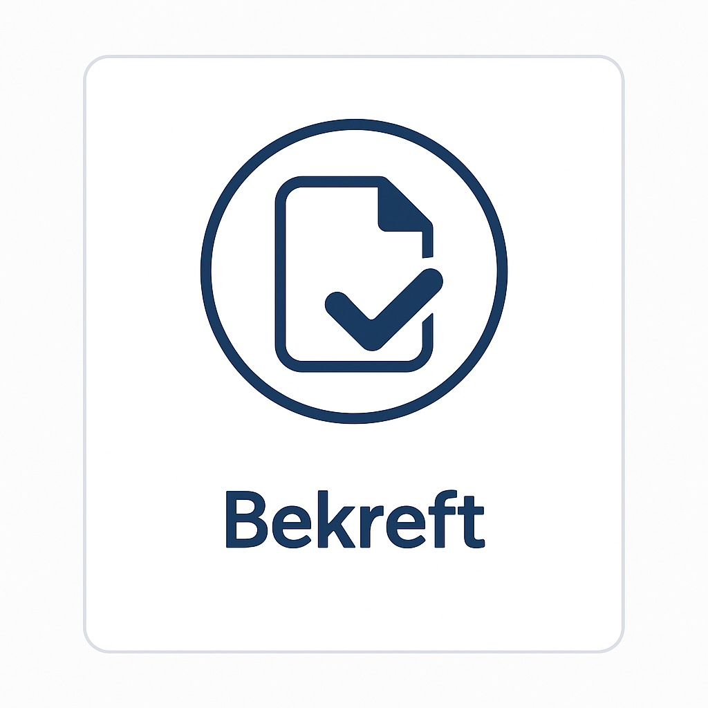 Bekreft – enkel oversikt tilpasset selskaper uten endringer.