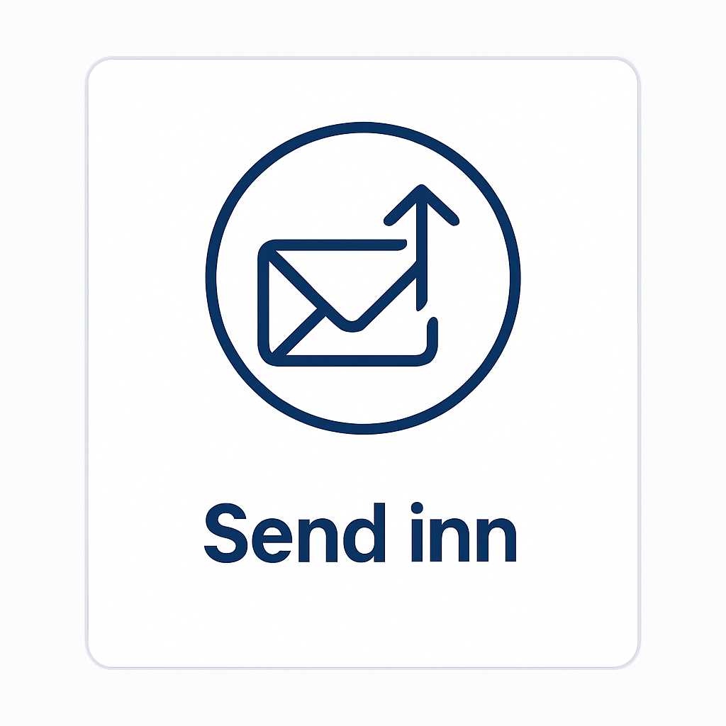 Send inn – oppgaven leveres på få minutter.